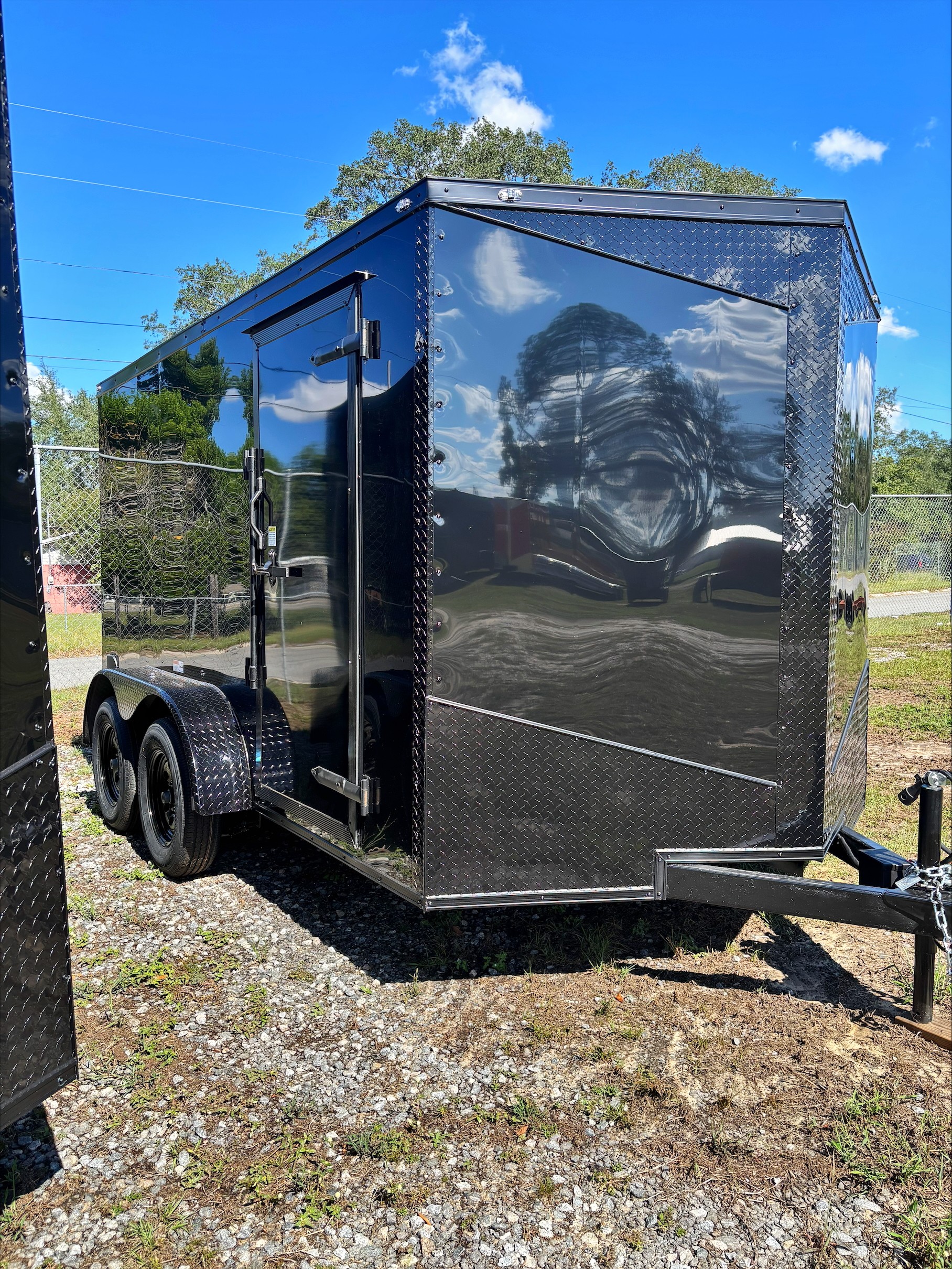 7x12 TA Blackout Enclosed Trailer
